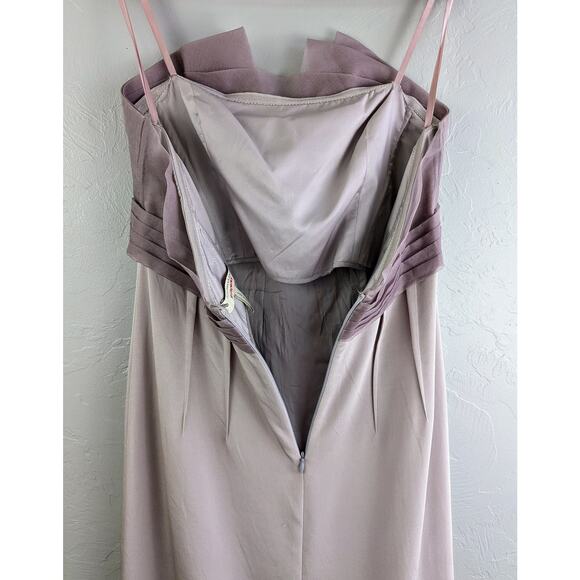 BCBG MAXAZRIA RUNWAY Purple Strapless Dress Size 6 - Picture 8 of 15